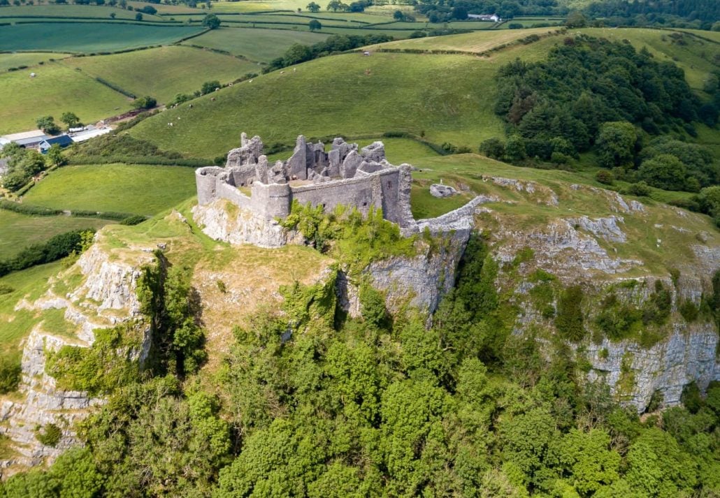 Carreg Cennen Castle, Wales, UK.