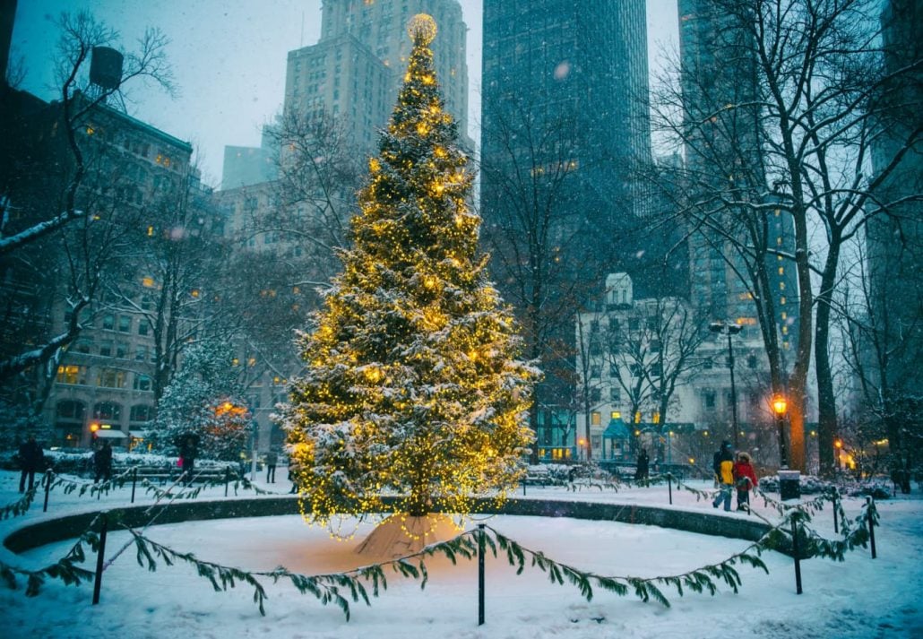 Christmas Tree In Madison Square Park